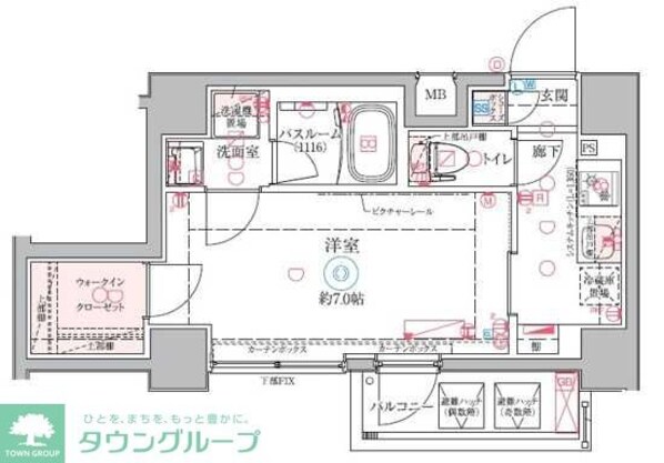 クレヴィスタ梅島の物件間取画像